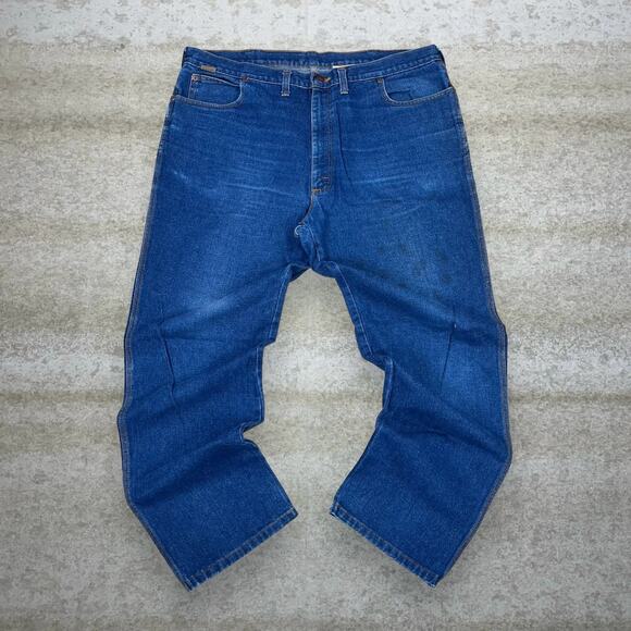 Vintage Dickies Jeans Relaxed Fit Dark Wash Denim Made in USA 90s - Picture 2 of 6